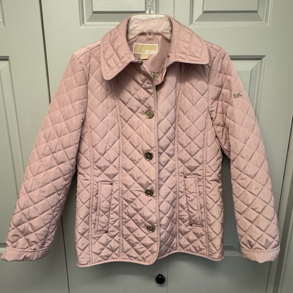 Michael Kors Light Pink Quilted Jacket - Picture 1 of 8